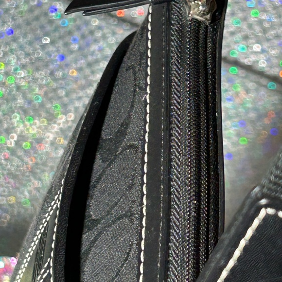 Coach 2005 Black Crossbody Bag with Silver Accents - Picture 10 of 15